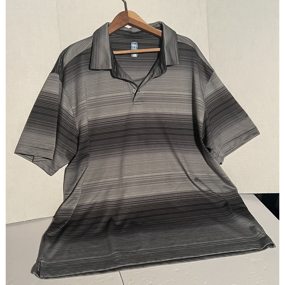 PGA Tour XXL Black‎ And Gray Golf Shirt